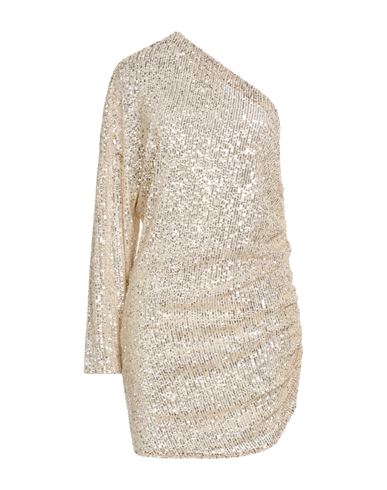 Woman Mini dress Beige Size M Polyester