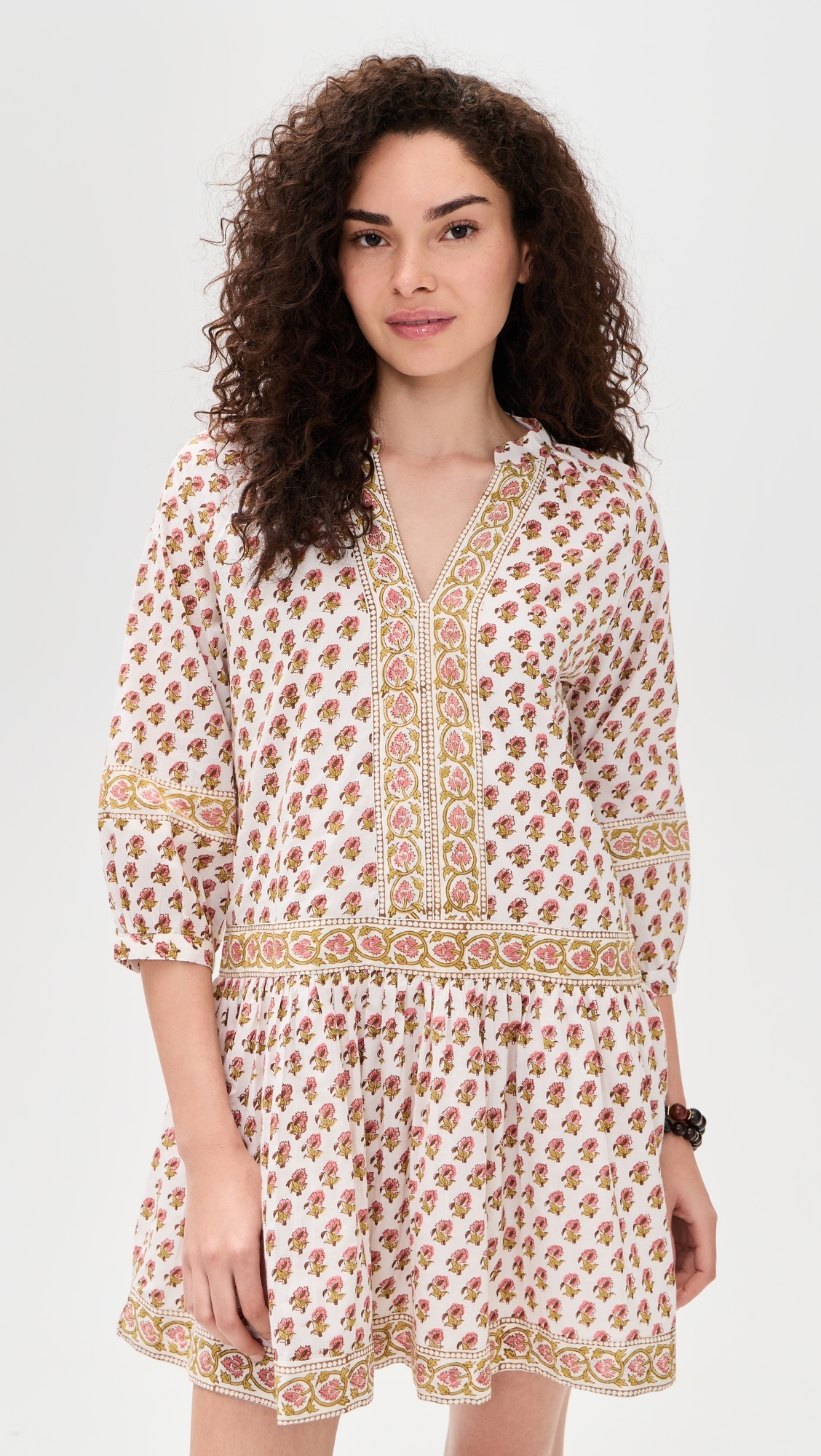 Jeanine Dress Faded Rose Daisy