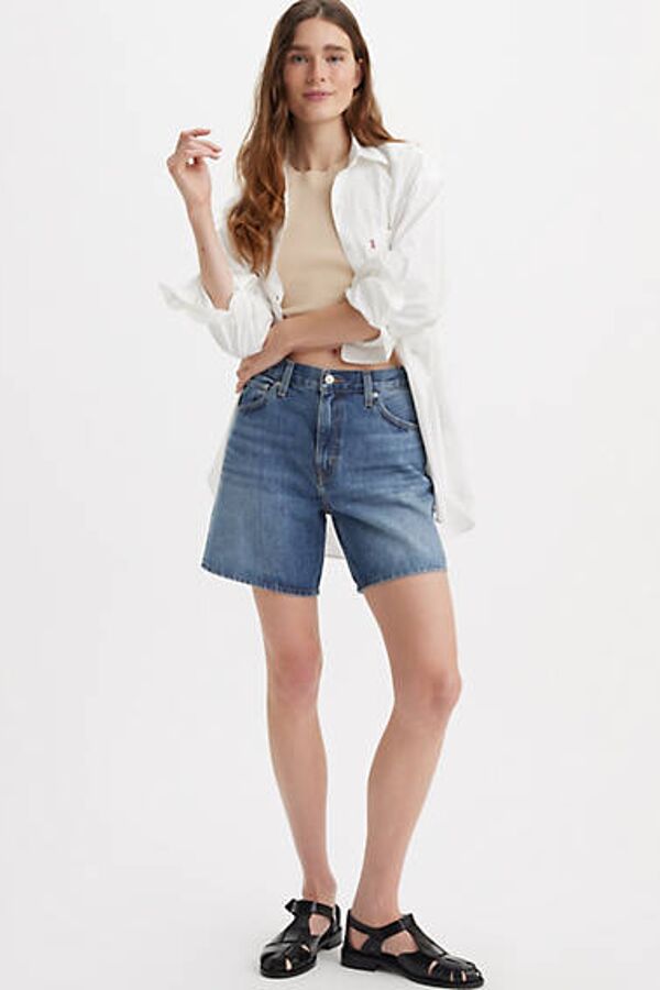 High Rise Baggy Shorts