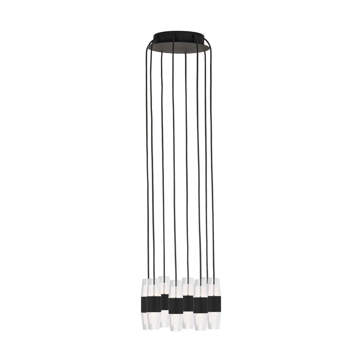 Nightshade Black LED Chandelier from the Lassell Collection