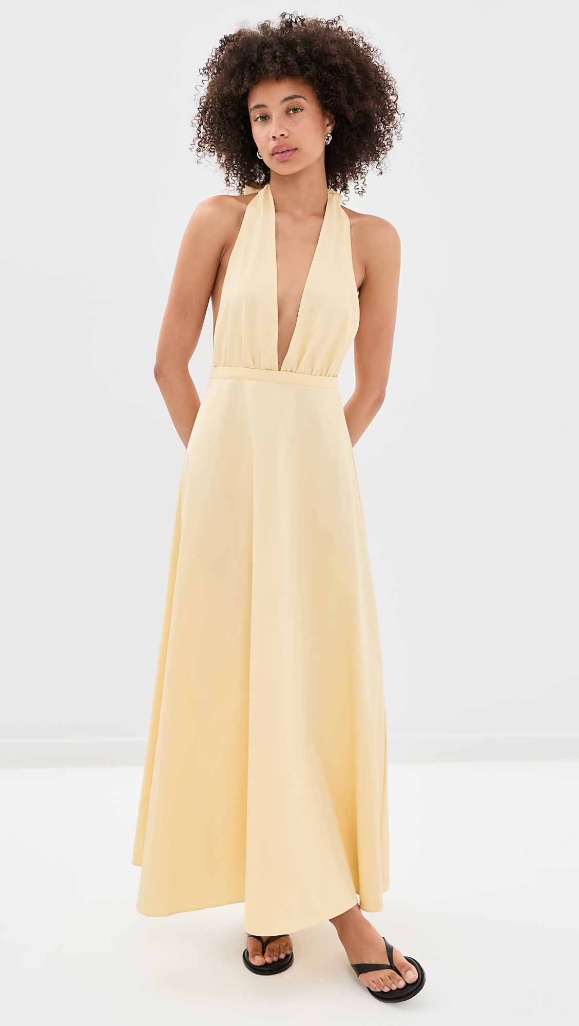 District Maxi Dress Lemon