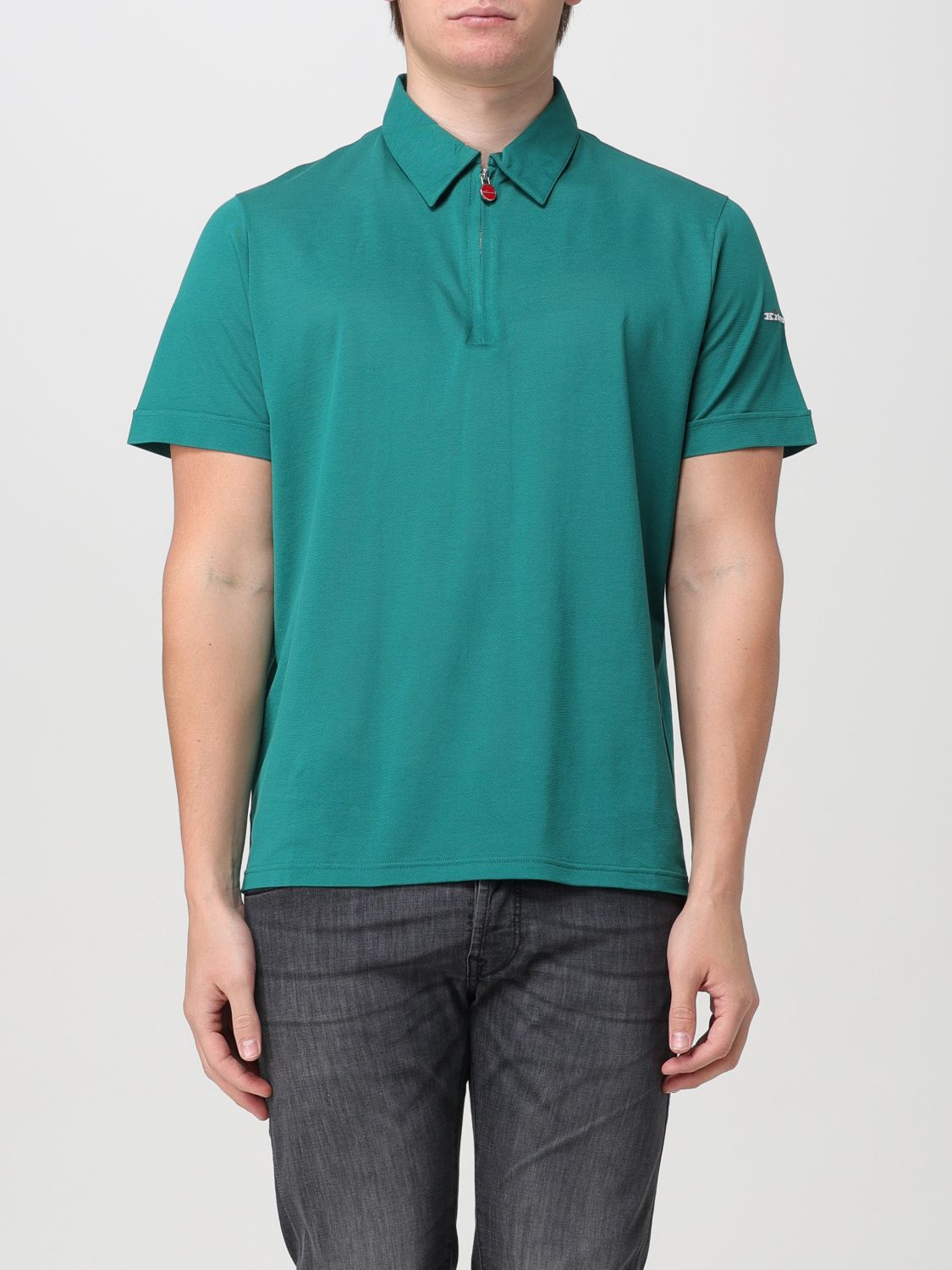 Polo Shirt Men color Green