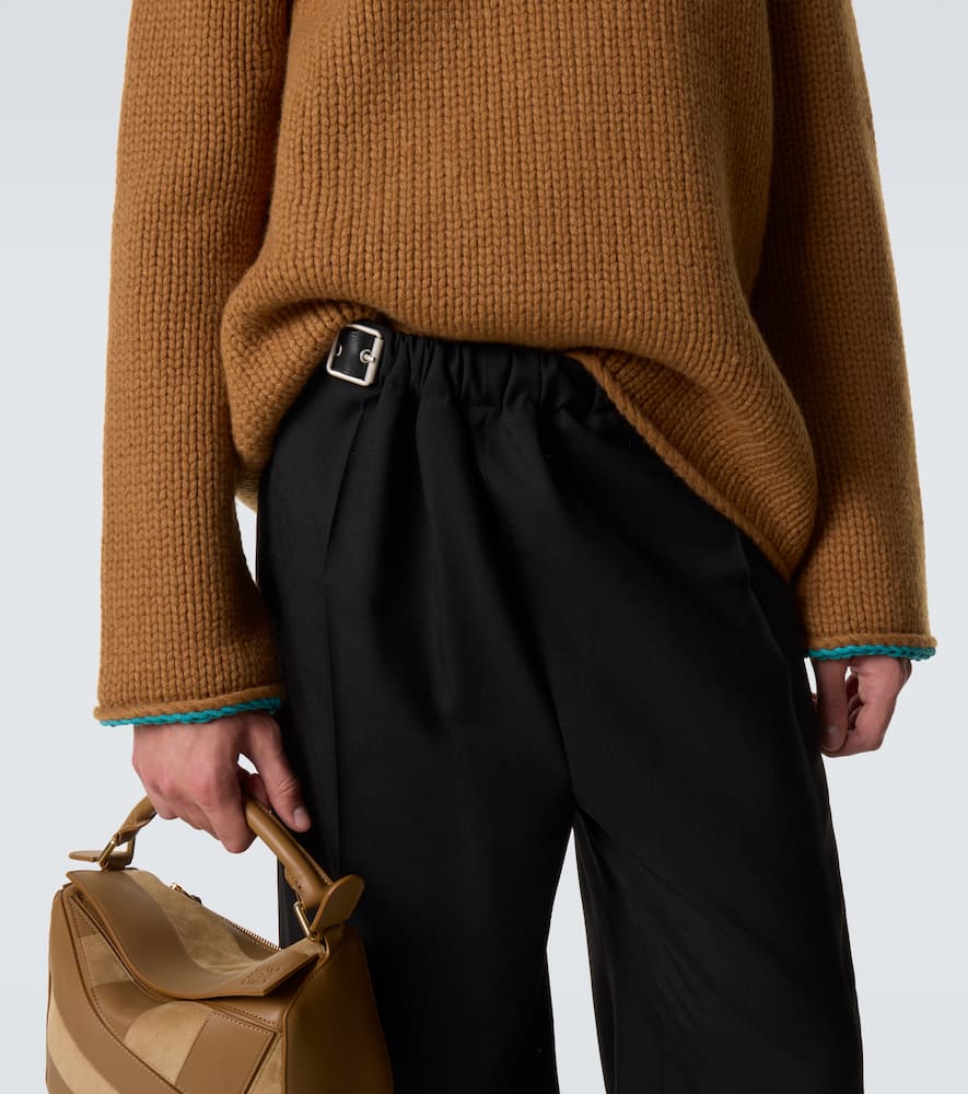 Wool turtleneck sweater