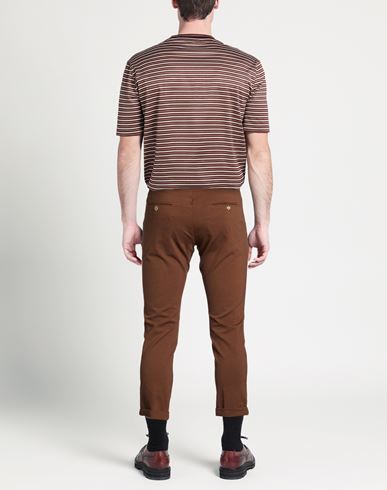 Man Pants Dark brown Size 30 Viscose, Polyamide, Elastane
