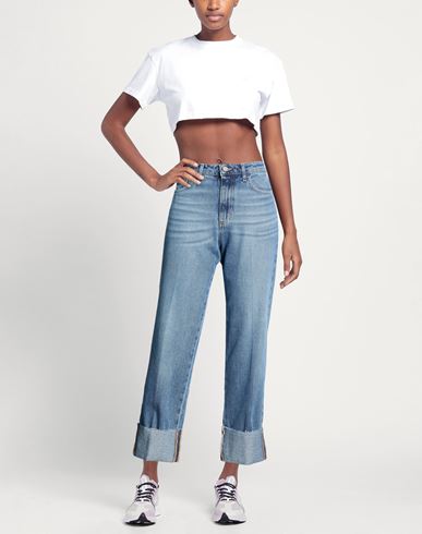 Woman Jeans Blue Size 26 Cotton