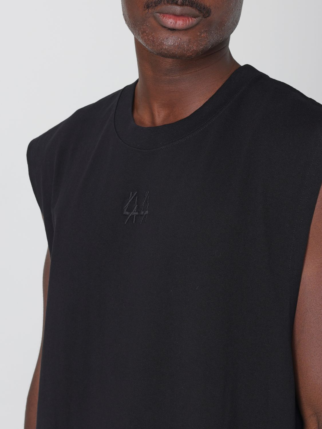 Logo-print tank top - Black