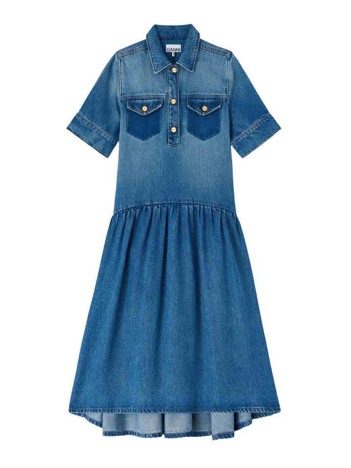 Light Weight Denim Midi Dress