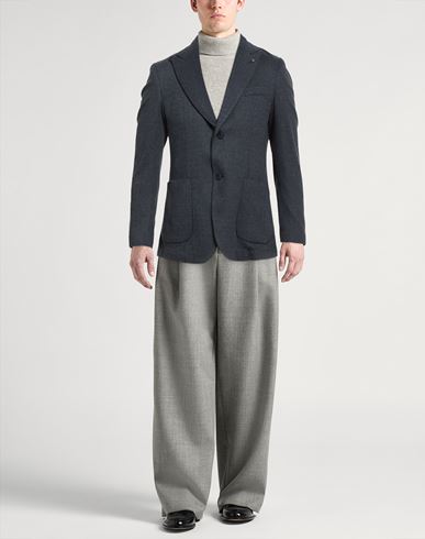 Man Blazer Navy Size 38 Viscose, Polyester, Cotton, Elastane