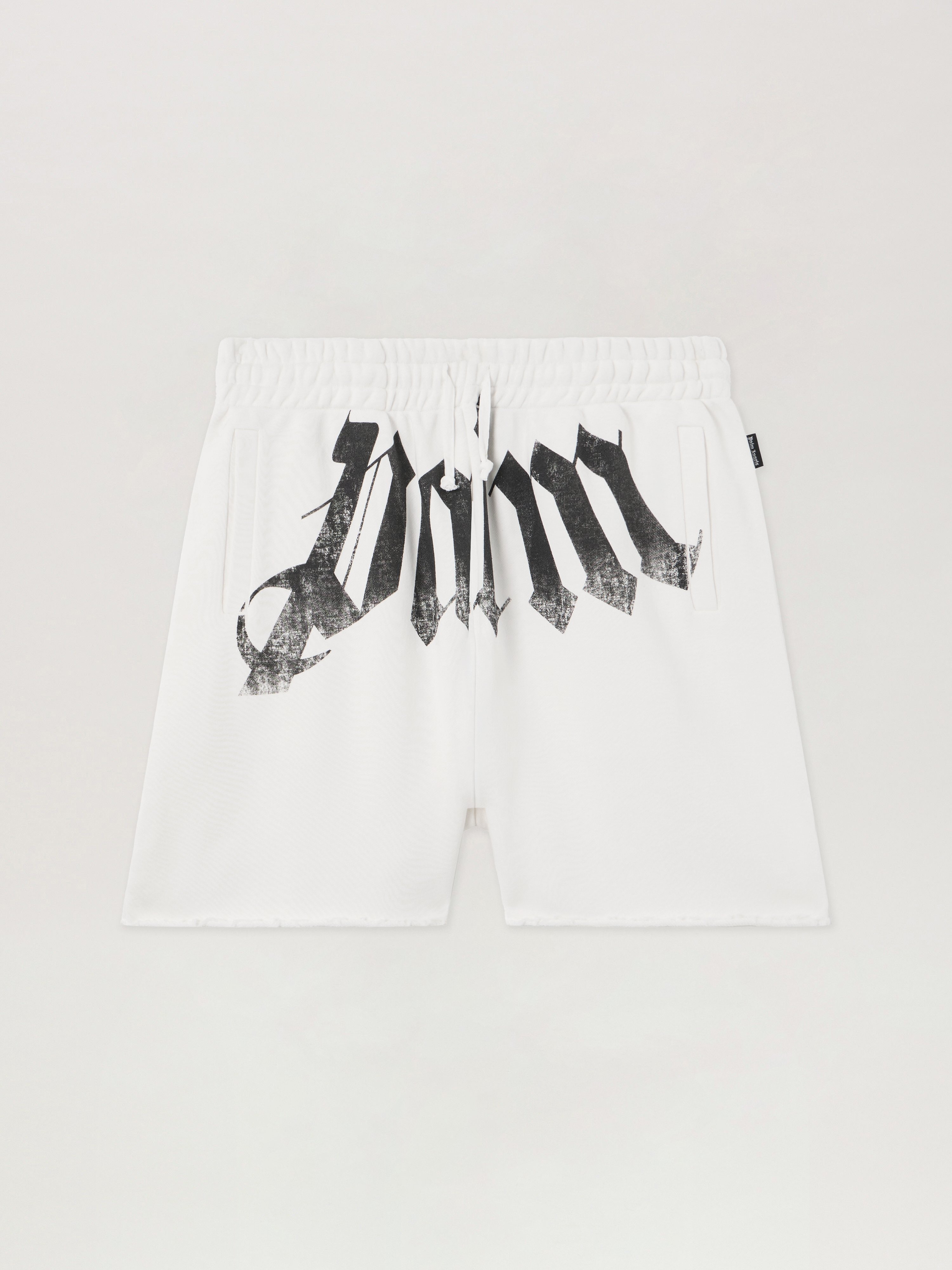 Big Waist Logo Sweatshorts Man  Off White Black