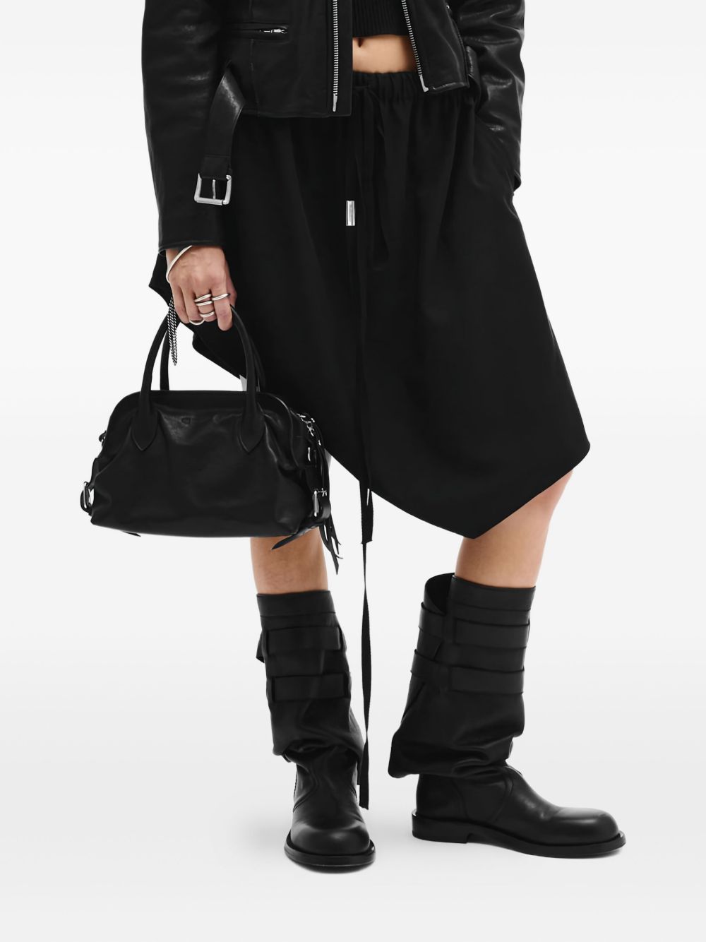 Janka drawstring mini skirt - Black