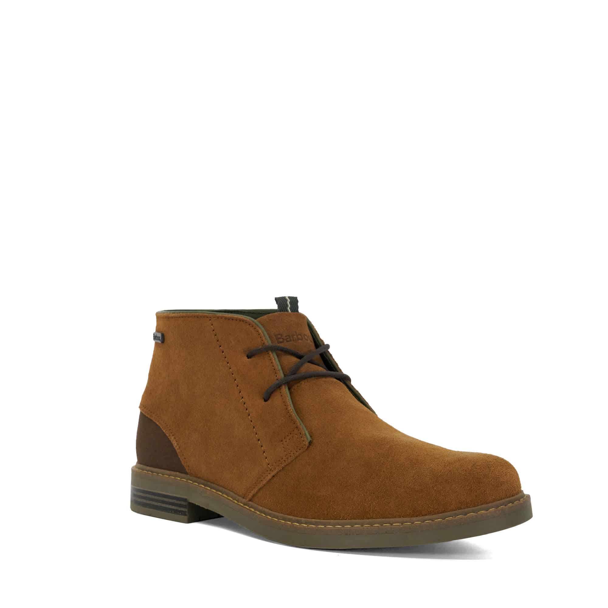 Dune London Barbour Mens Readhead - Lace-Up Chukka Boots - Beige Suede