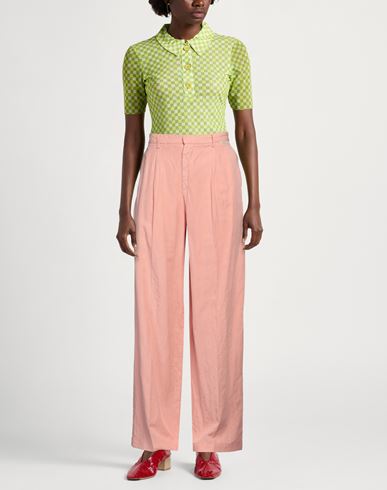 Roÿ Roger's Woman Pants Salmon pink Size 25 Lyocell, Linen, Cotton
