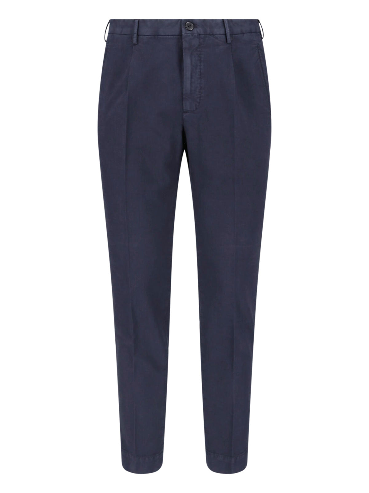 Men's Cotton-Elastane Tapered Trousers