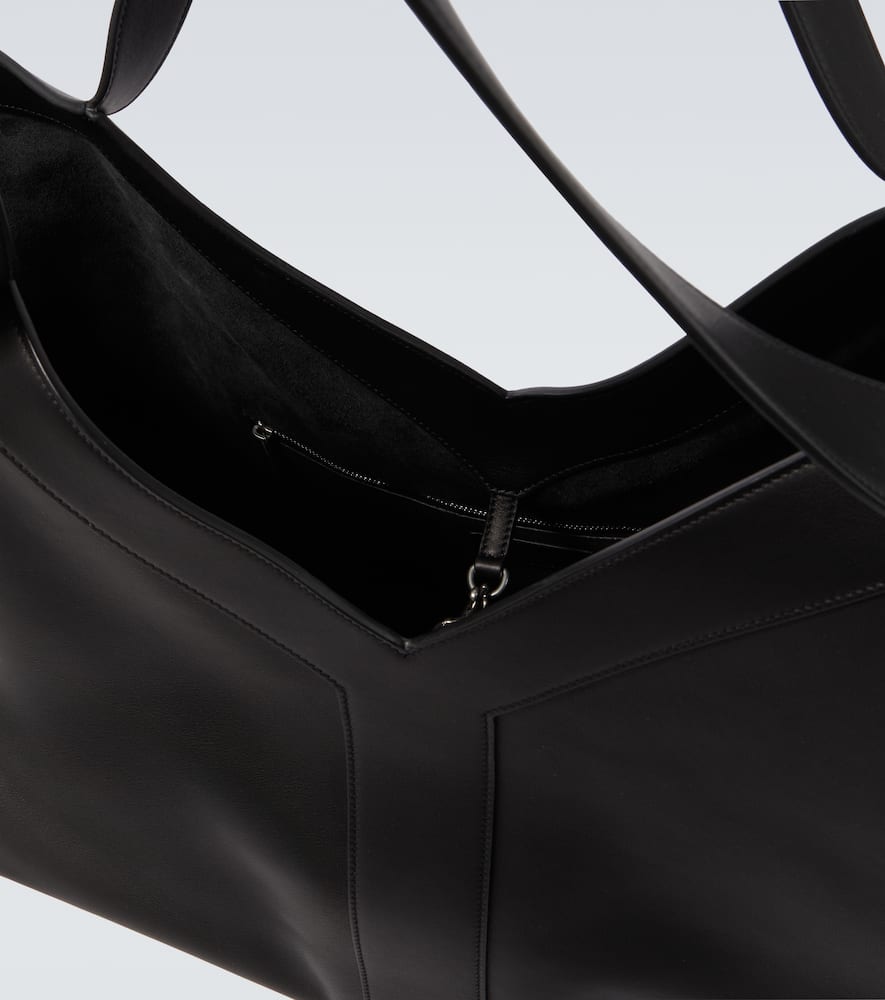 Y Large leather tote bag