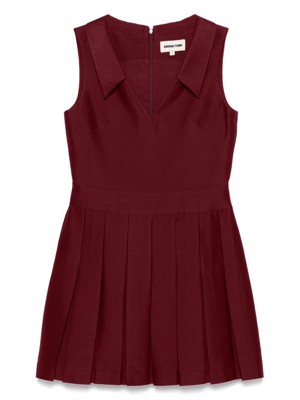 SHUSHU/TONG pleated dress - Red