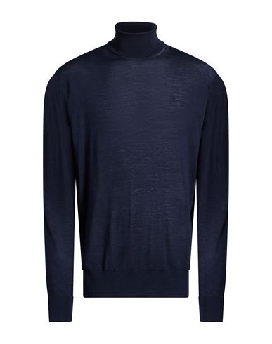 Man Turtleneck Midnight blue Size 3XL Merino Wool