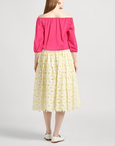 Woman Top Fuchsia Size 10 Cotton, Polyamide, Elastane