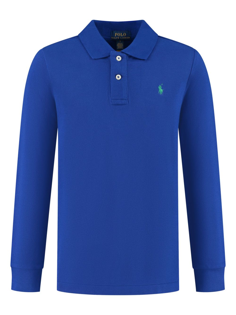 Cotton polo shirt - Blue