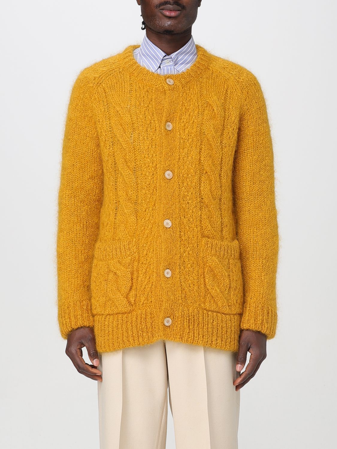 Cardigan VALENTINO Men color Yellow