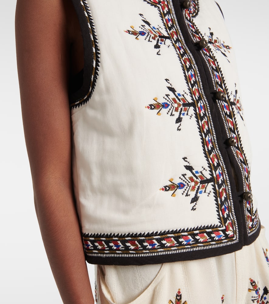 Zeana embroidered vest