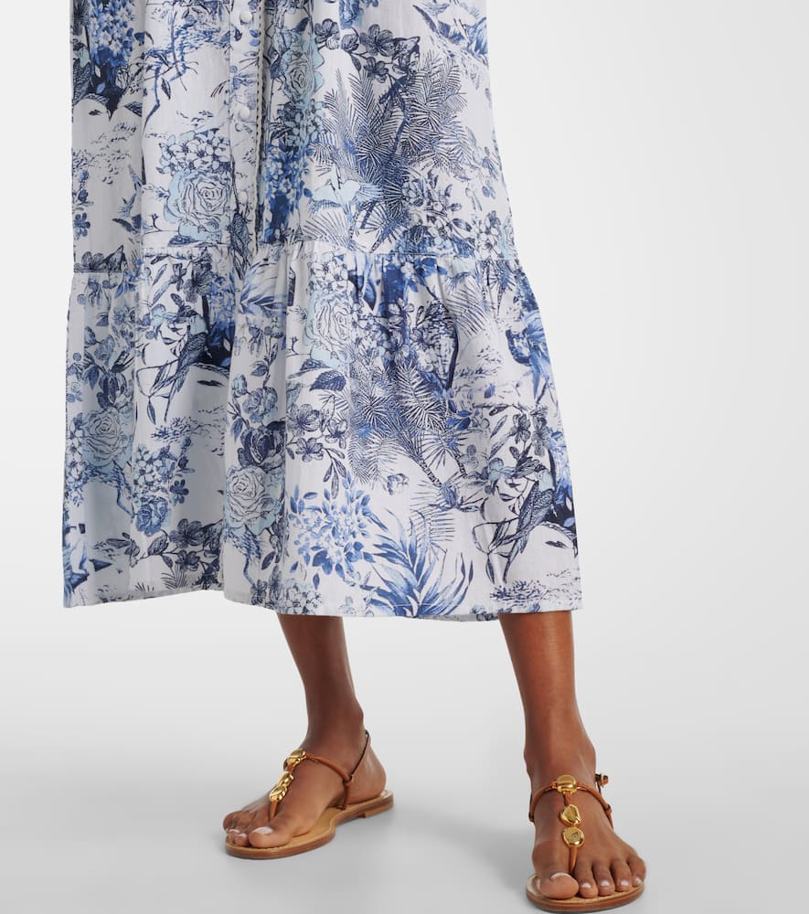 Kitty cotton and linen shirt dress