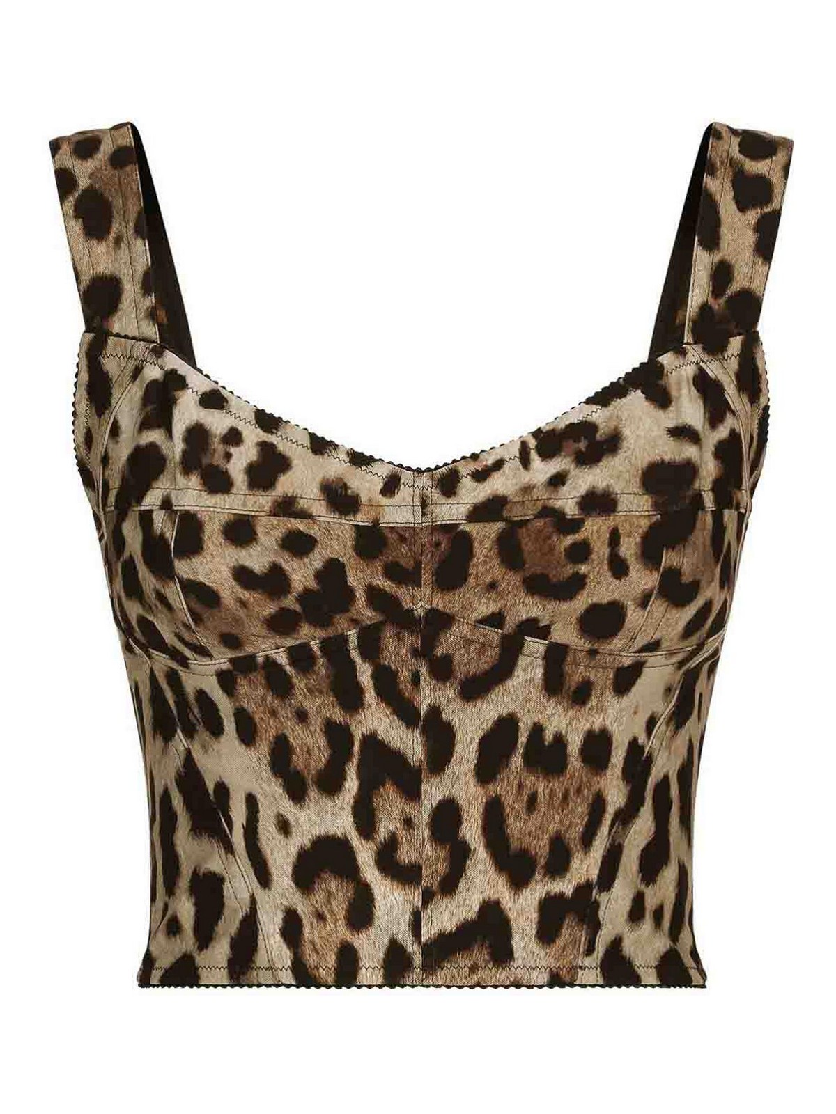 Leopard Print Marquisette Corset