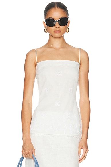 Magda Butrym Camisole Top in White - White. 36 also