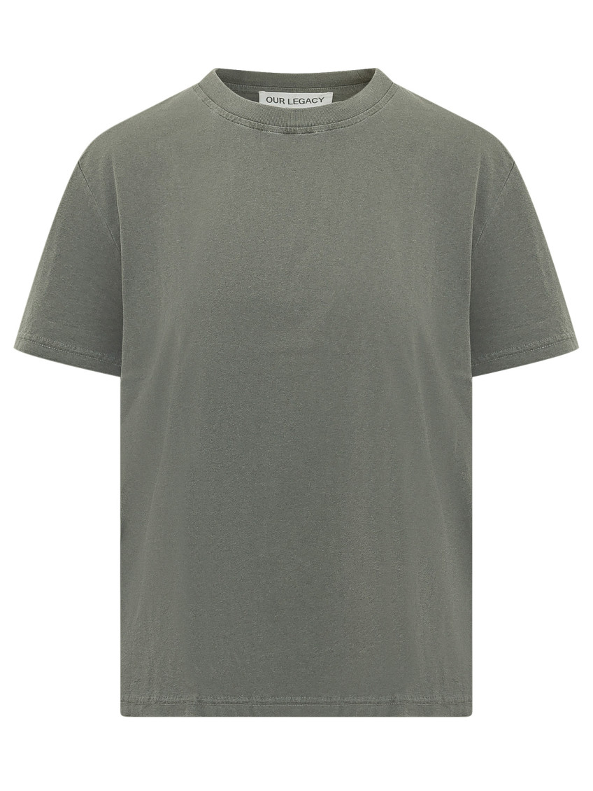 Green Solid Crew Neck T-Shirt