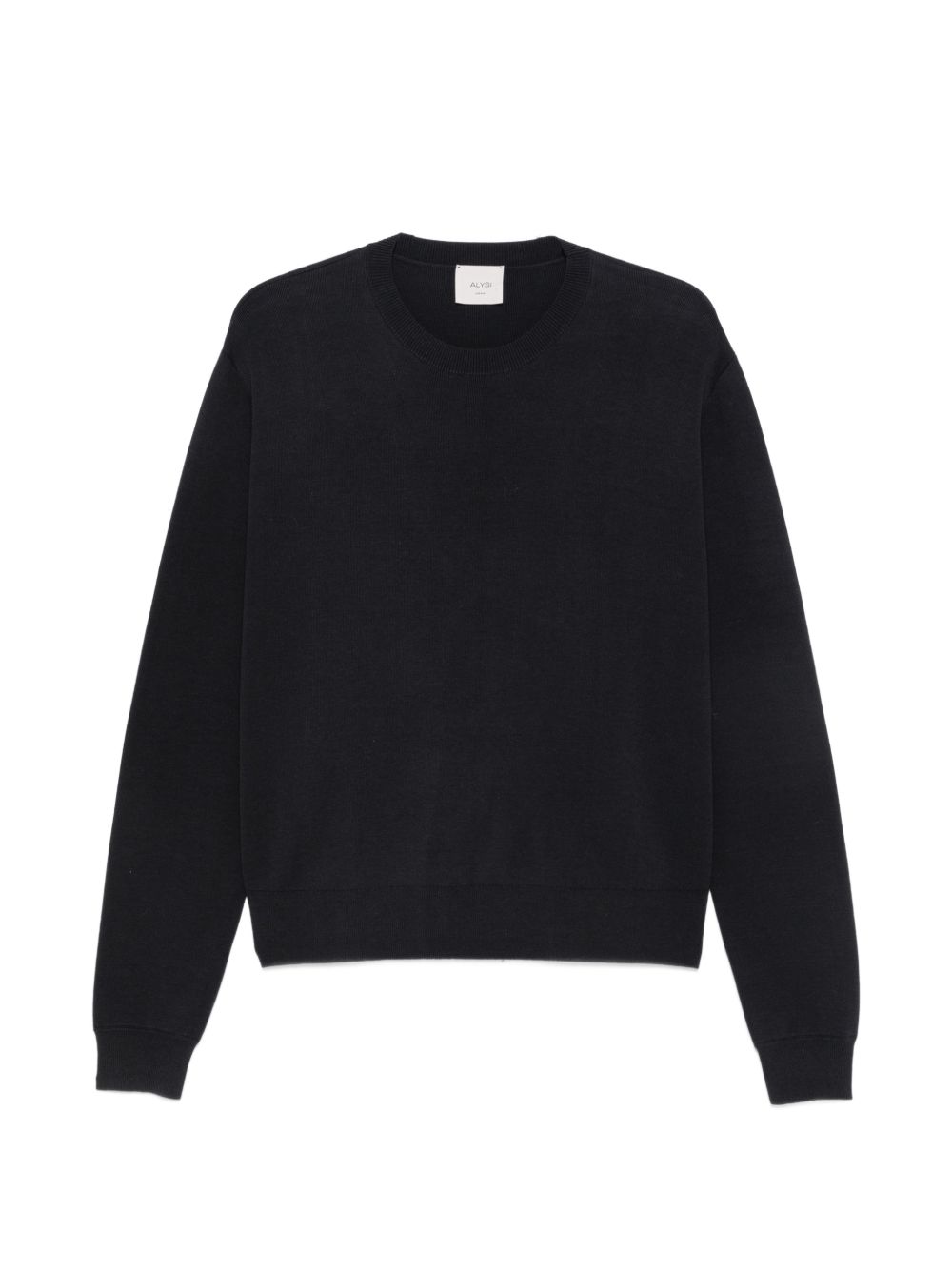 Knitted Crewneck Sweatshirt — Navy