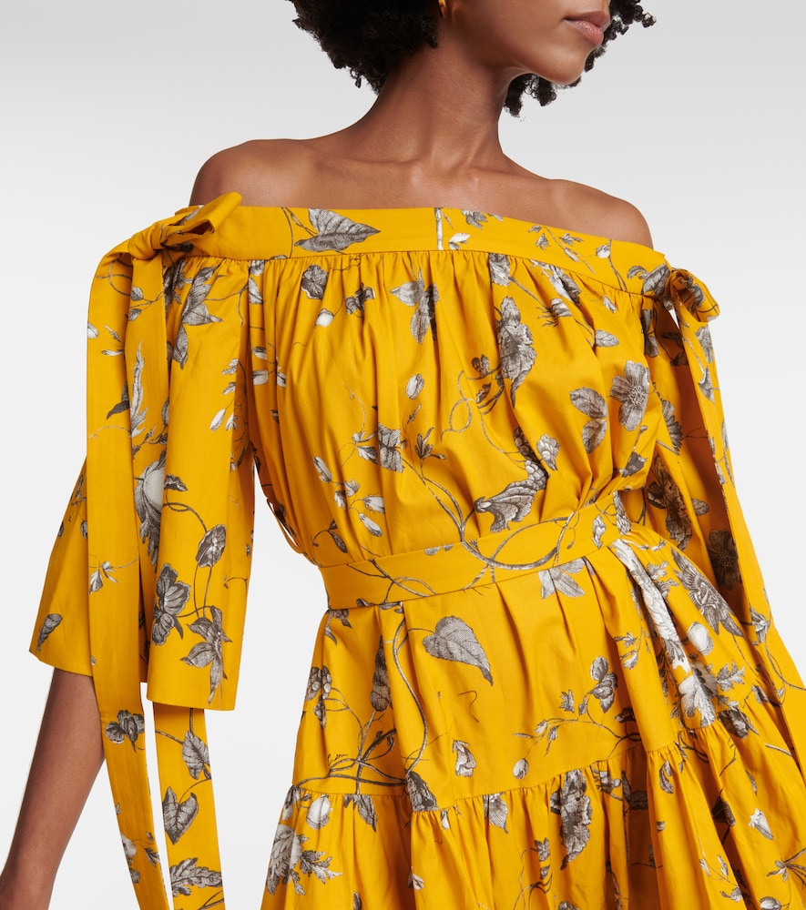Floral cotton maxi dress