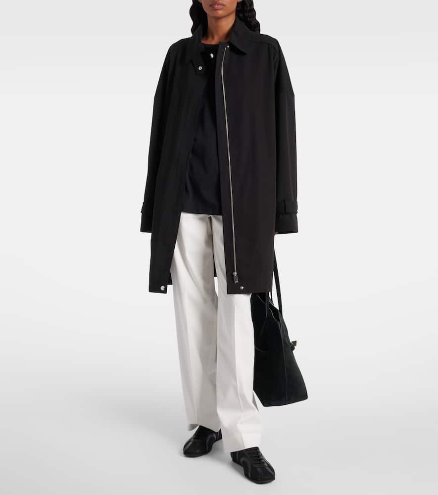 Oversized cotton coat