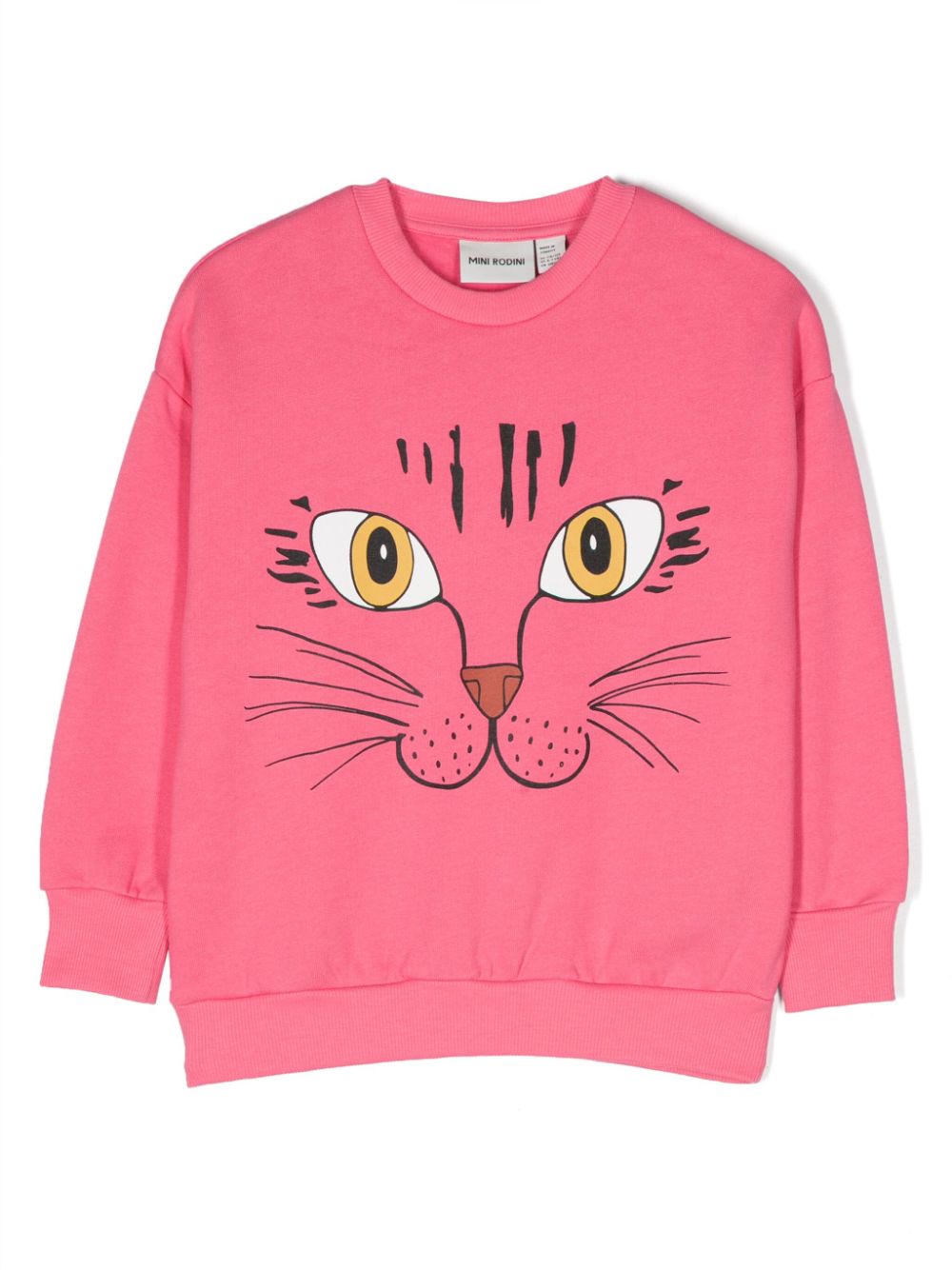 Graphic-print organic-cotton sweatshirt - Pink
