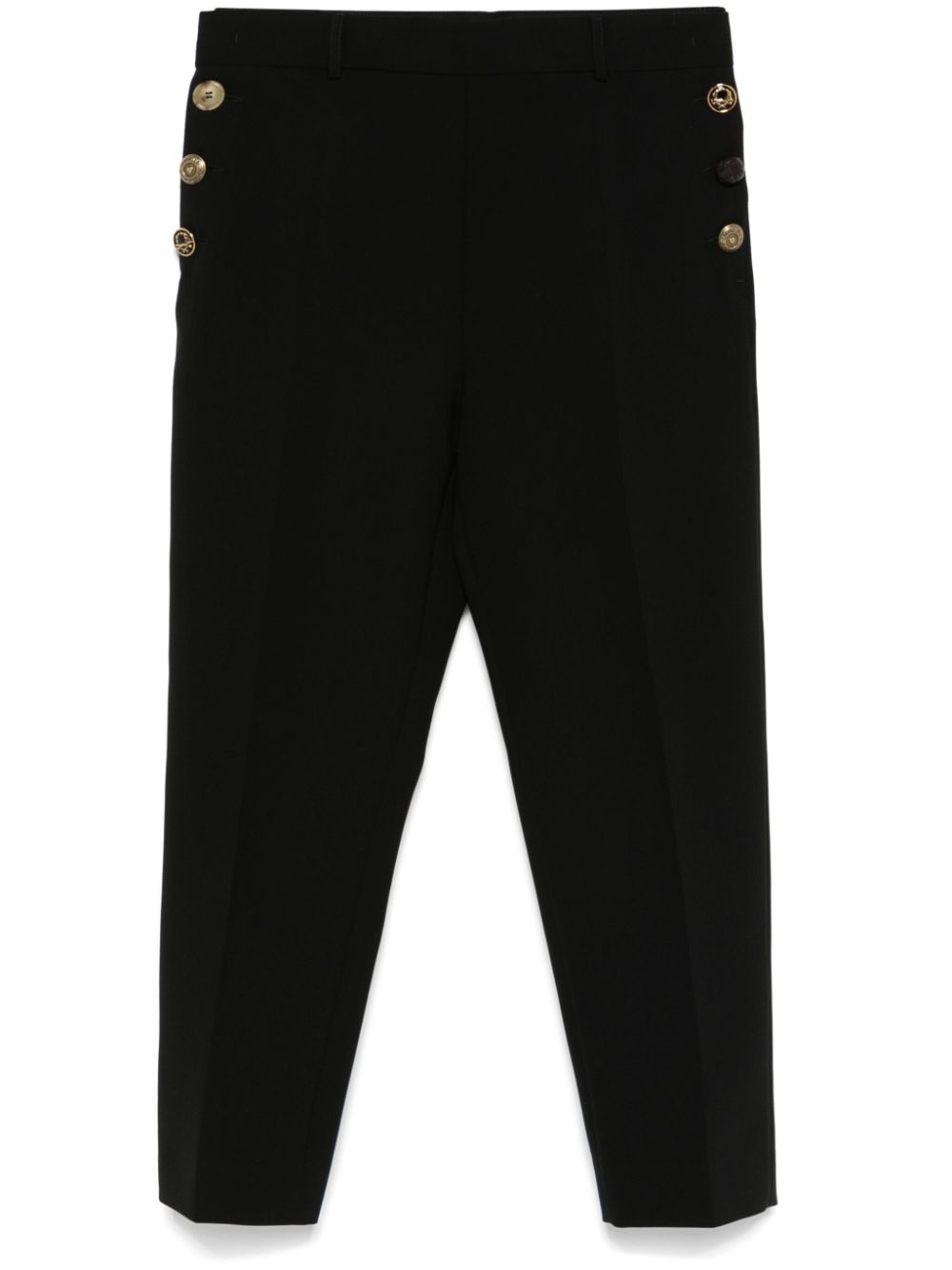 Tapered tailored trousers - Black
