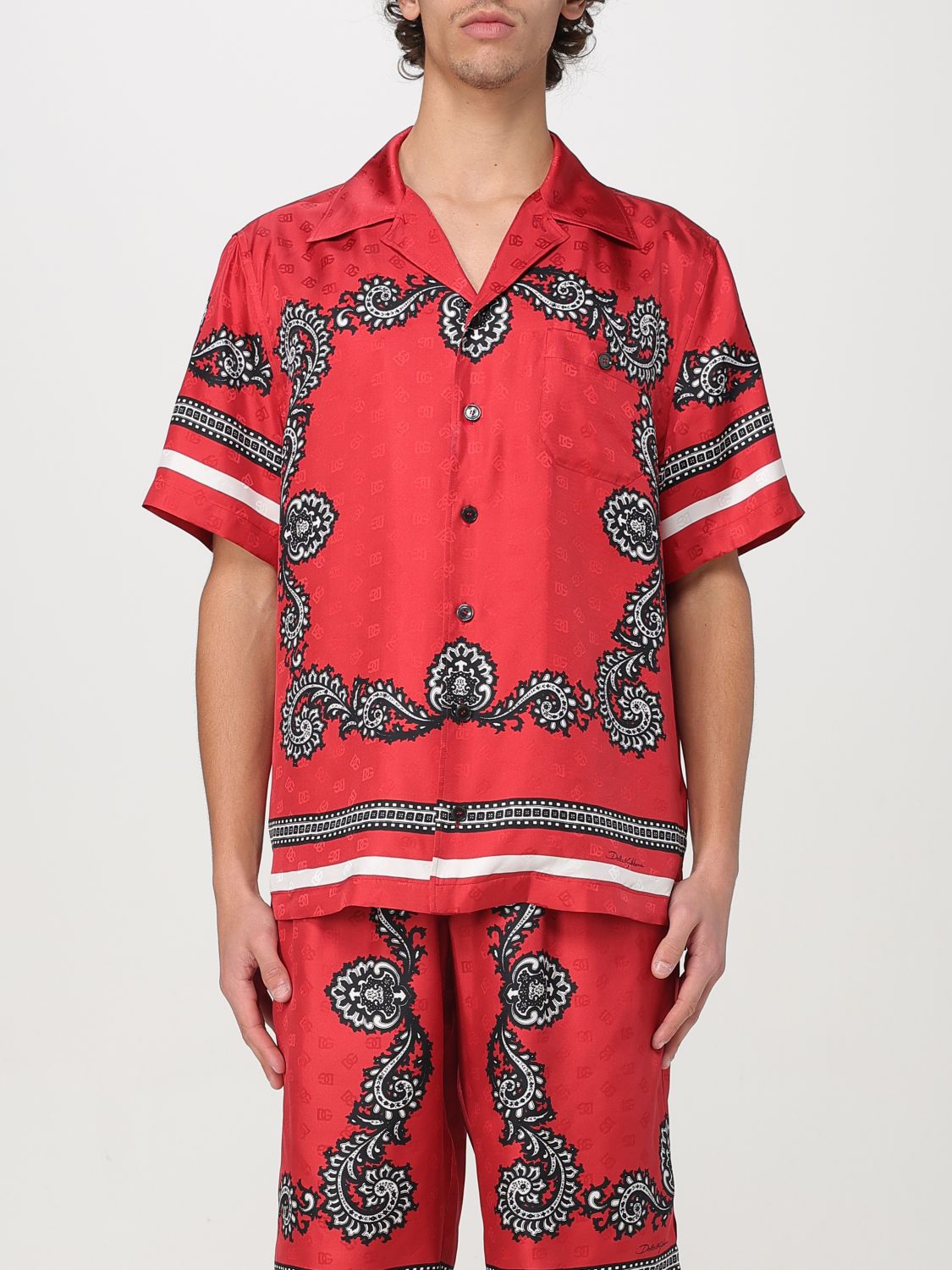 Bandana-print shirt - Red