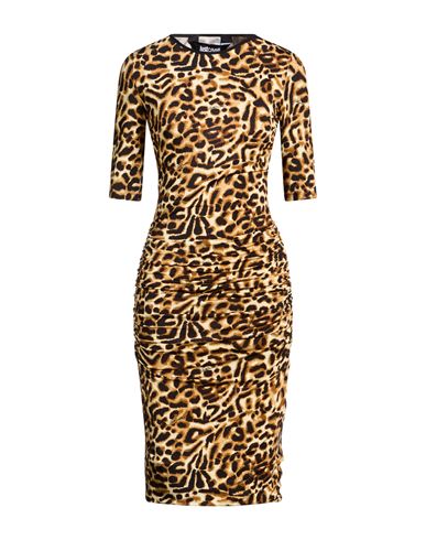 Woman Midi dress Sand Size 4 Viscose, Elastane