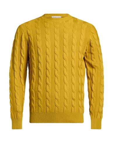 Man Sweater Mustard Size 46 Wool, Cashmere
