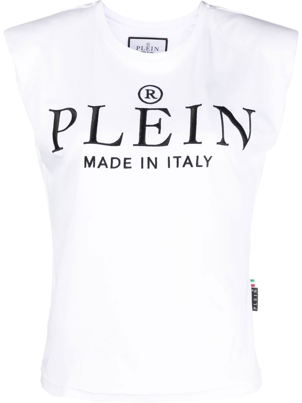 Logo-print cotton tank top