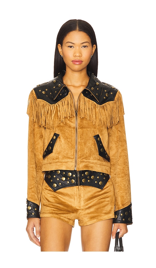 Show Me Your Mumu Wilson Jacket in Brown.  XS. Also in L, M
