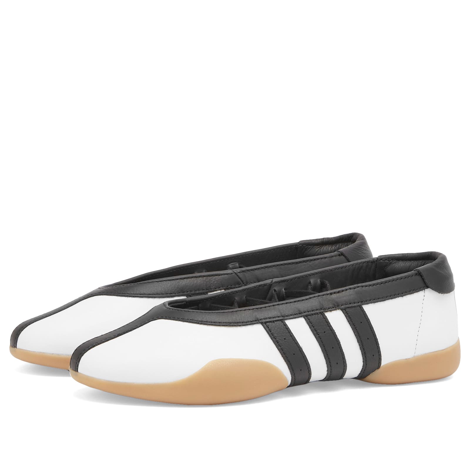 Adidas Women's W Taekwondo Mei Ballet Shoe in White/Core Black/Gum
