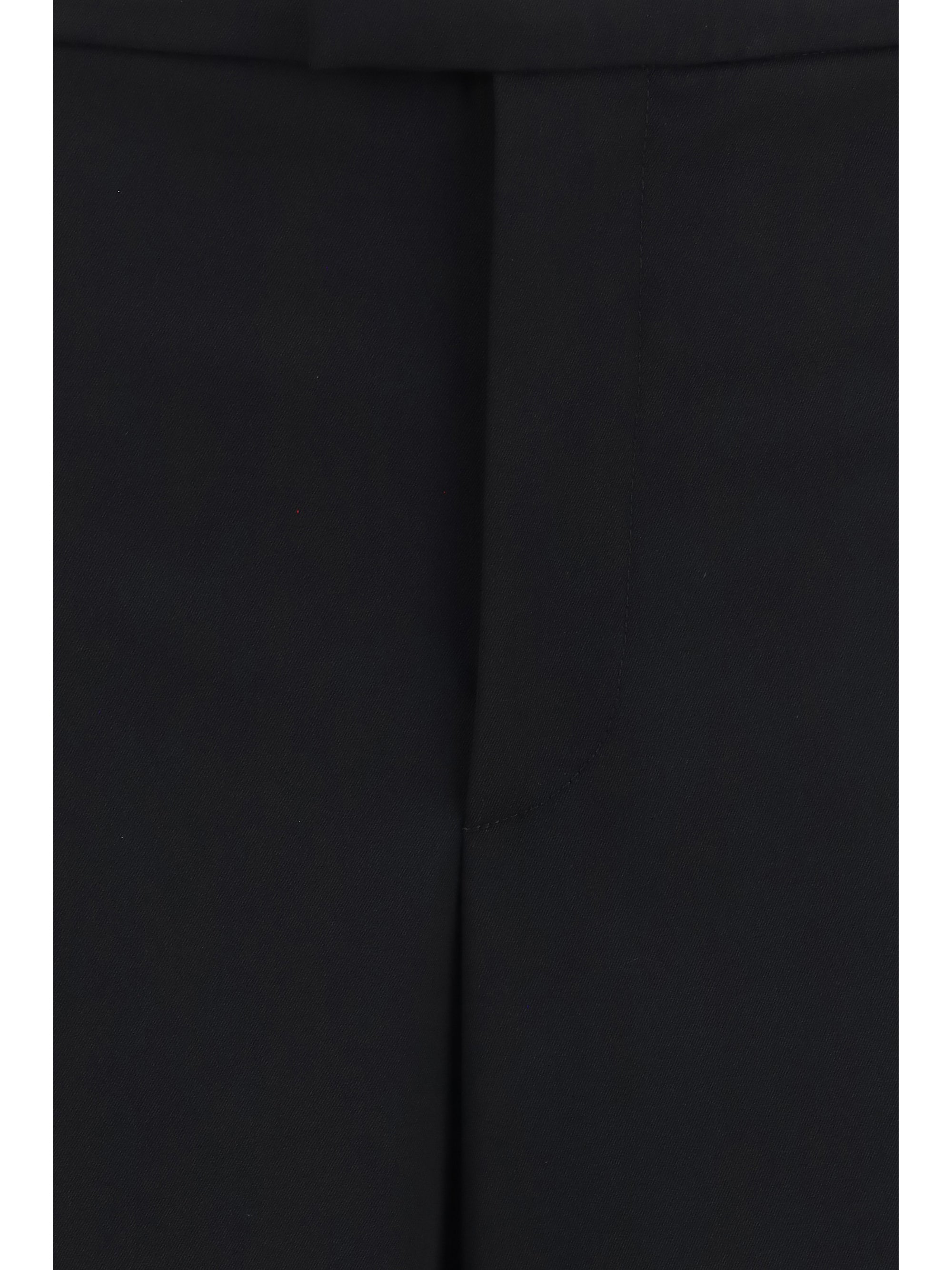 Lightweight Merino Wool Trousers — Black