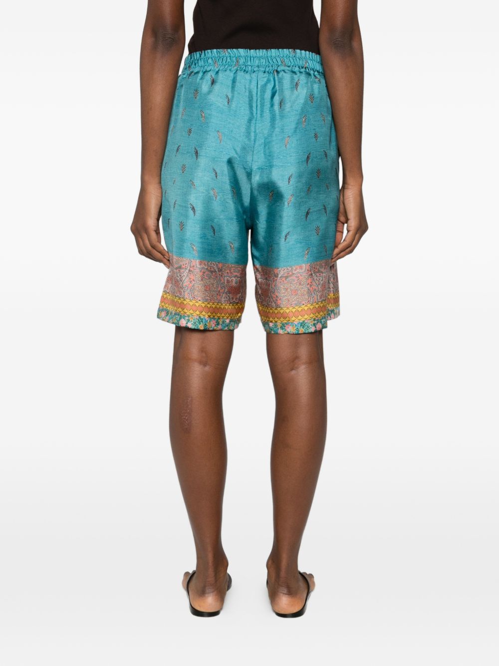 Pierre Louis Mascia bedruckte Seidenshort