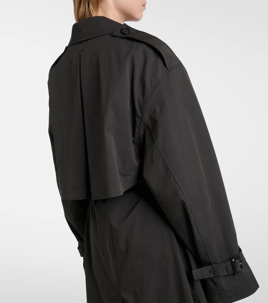 Cotton-blend trench coat