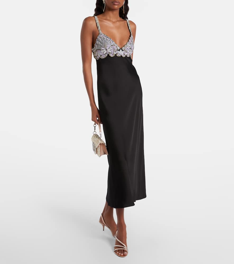 Embellished midi dress