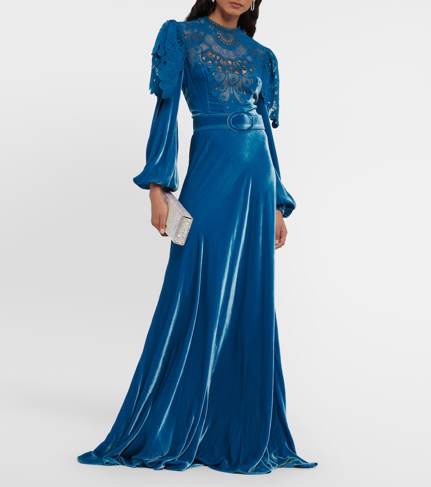 Costarellos Velvet gown