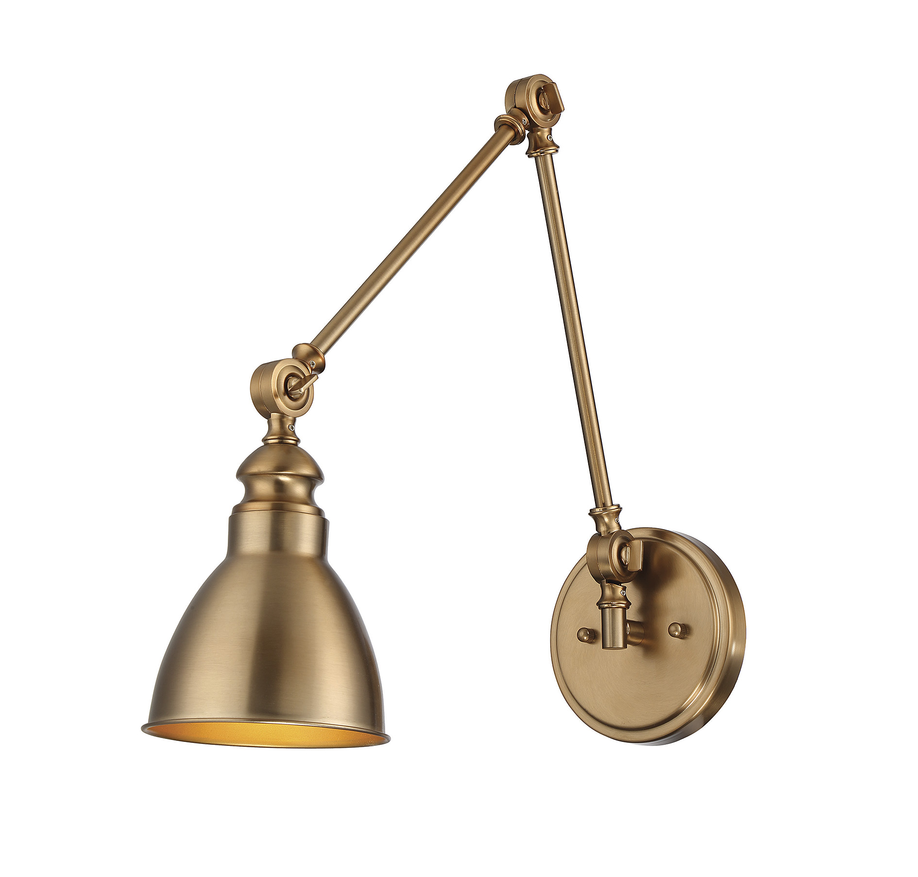 Savoy House Dakota Adjustable Wall Light in Warm Bras