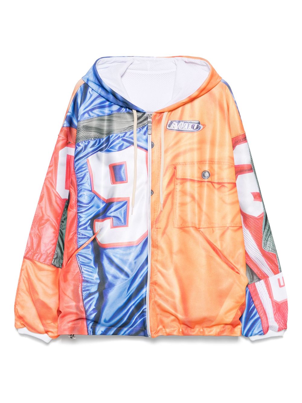 PDF patchwork hoodie - Pink