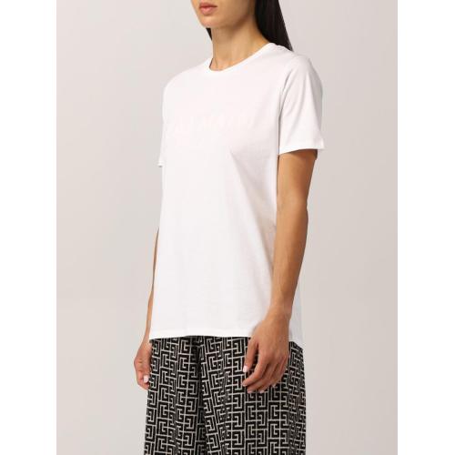 Flocked logo T-shirt - White