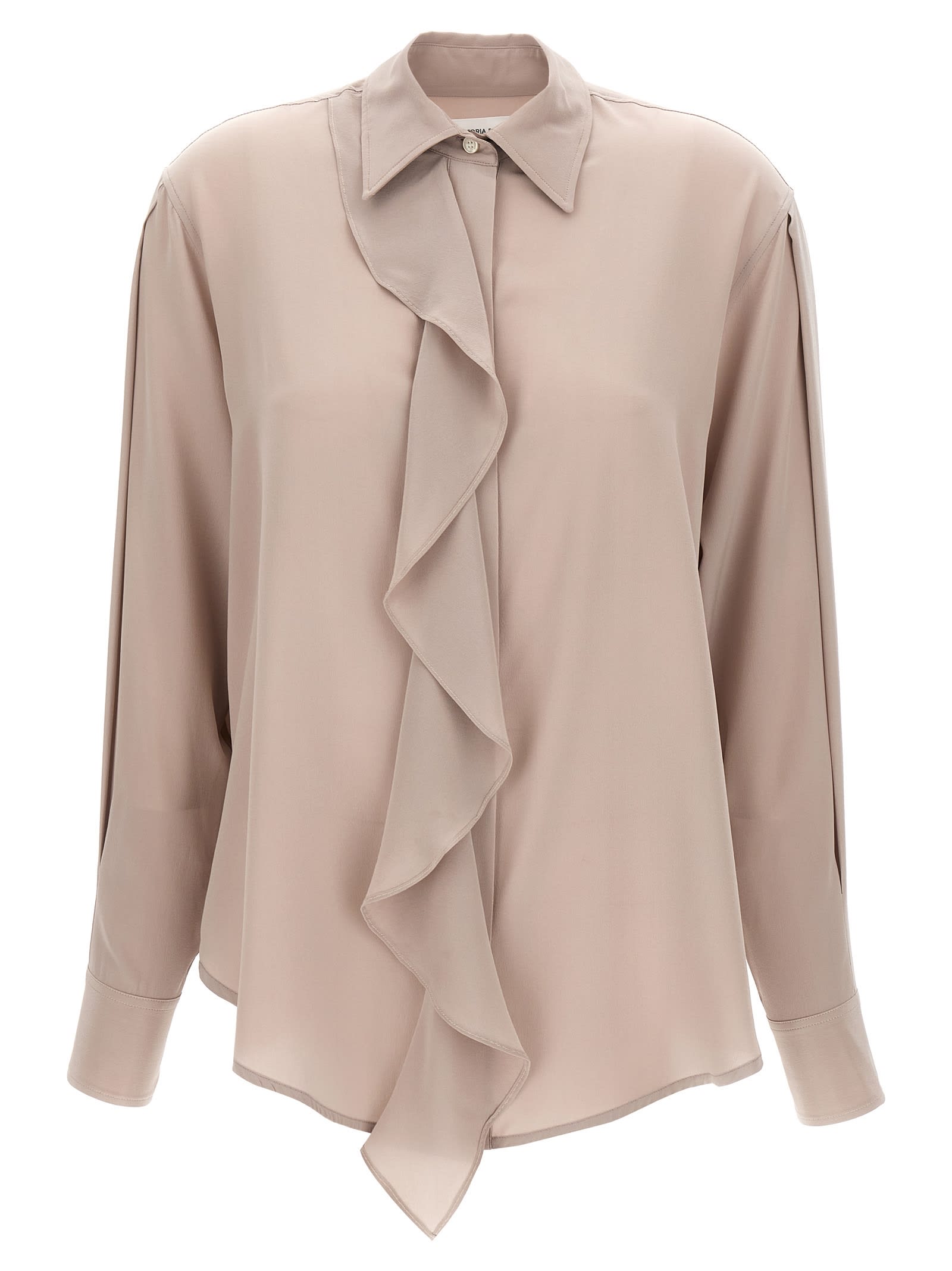 Asymmetric Ruffle Blouse