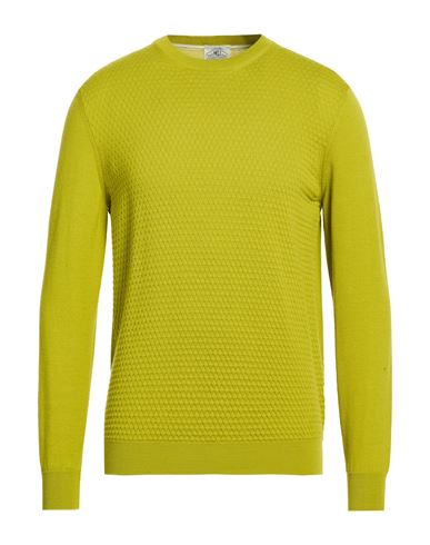 Man Sweater Lime green Size 44 Wool, Acrylic