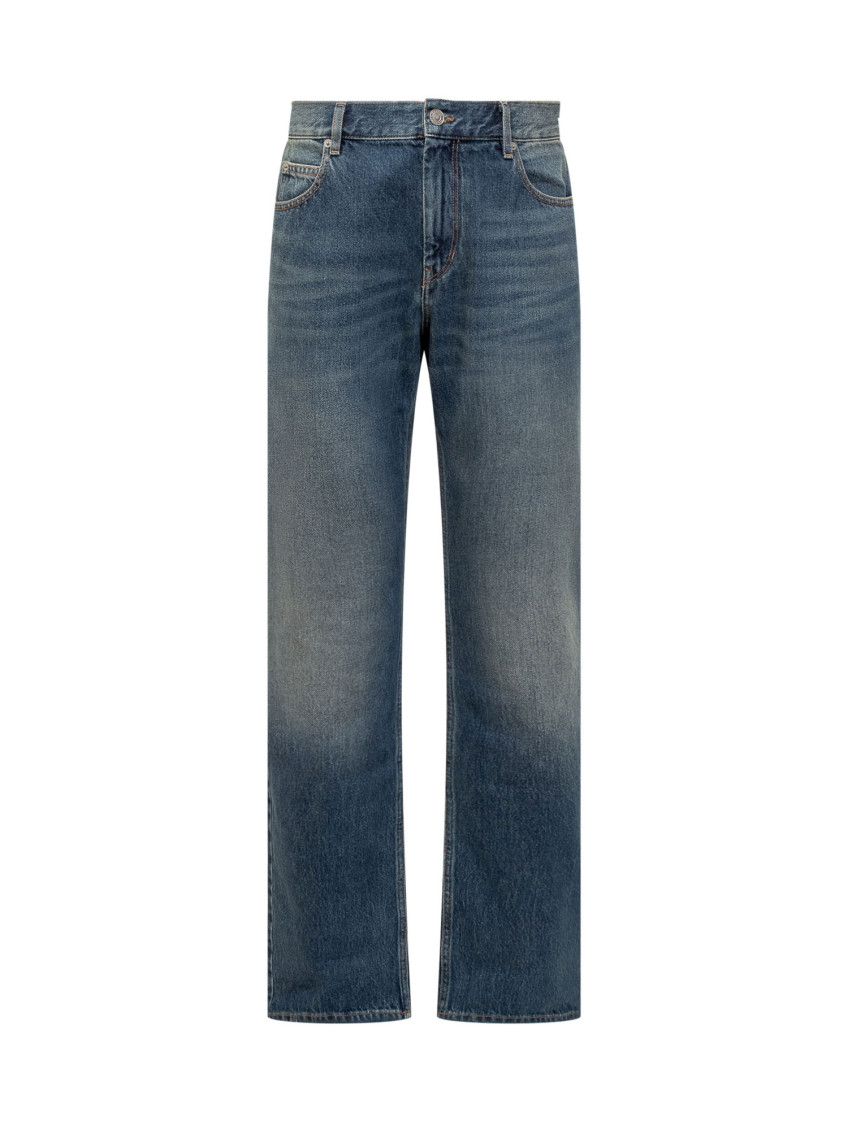 Blue Mid Rise Jeans